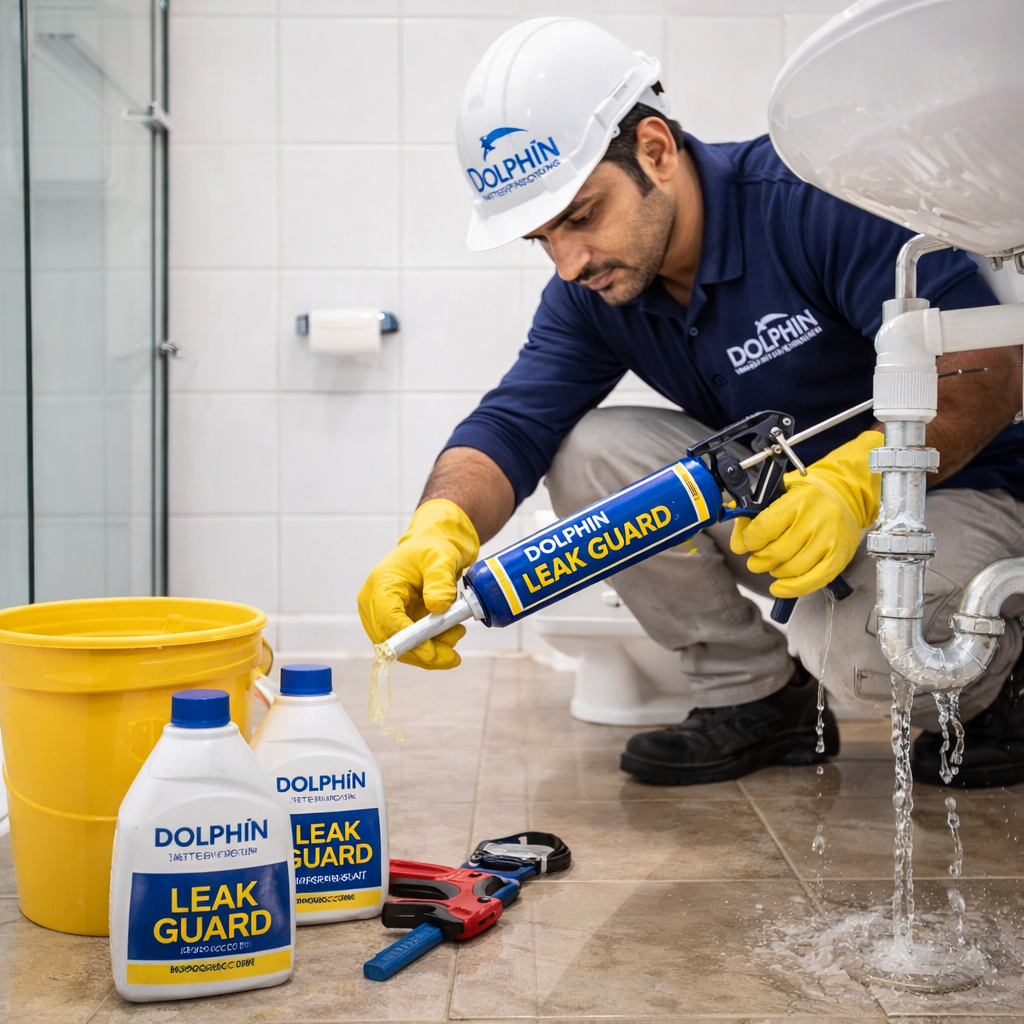 Bathroom leakage repair in Trichy without breaking tiles